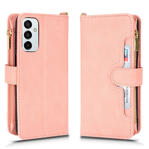 Handytasche Stand Schutzhülle Flip Leder Hülle BY2 für Samsung Galaxy M23 5G Rosegold