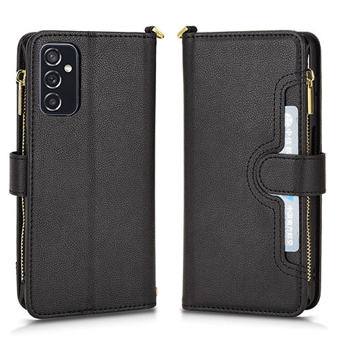 Handytasche Stand Schutzhülle Flip Leder Hülle BY2 für Samsung Galaxy M52 5G Schwarz