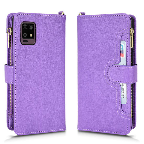 Handytasche Stand Schutzhülle Flip Leder Hülle BY2 für Sharp Aquos Zero6 Violett