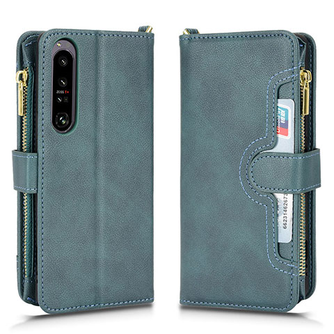 Handytasche Stand Schutzhülle Flip Leder Hülle BY2 für Sony Xperia 1 IV Grün