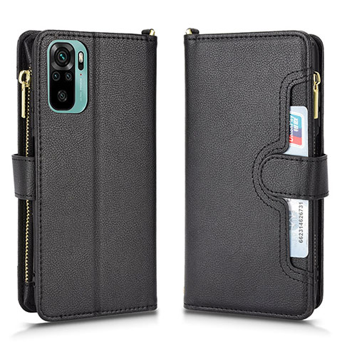 Handytasche Stand Schutzhülle Flip Leder Hülle BY2 für Xiaomi Poco M5S Schwarz