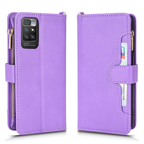 Handytasche Stand Schutzhülle Flip Leder Hülle BY2 für Xiaomi Redmi 10 (2022) Violett