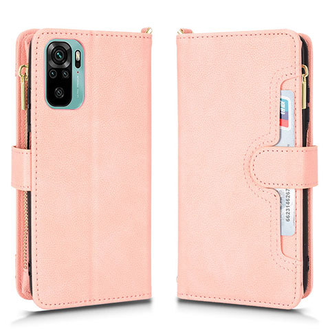 Handytasche Stand Schutzhülle Flip Leder Hülle BY2 für Xiaomi Redmi Note 11 SE India 4G Rosegold