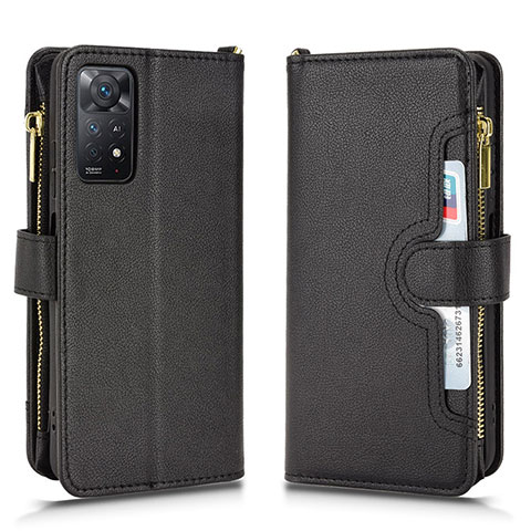 Handytasche Stand Schutzhülle Flip Leder Hülle BY2 für Xiaomi Redmi Note 12 Pro 4G Schwarz