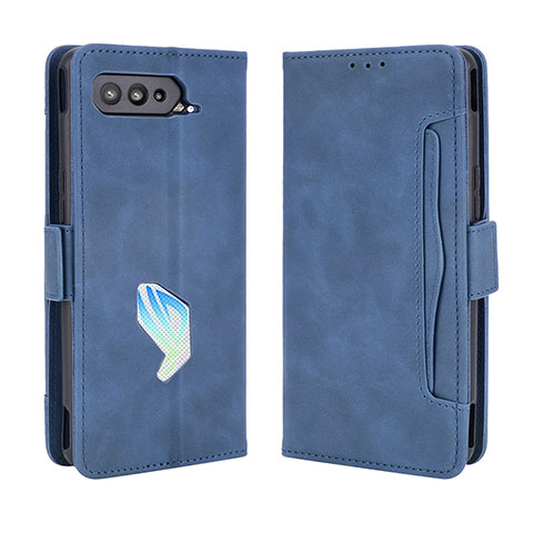 Handytasche Stand Schutzhülle Flip Leder Hülle BY3 für Asus ROG Phone 5s Blau