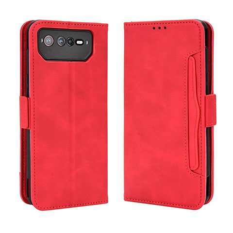 Handytasche Stand Schutzhülle Flip Leder Hülle BY3 für Asus ROG Phone 6 Rot