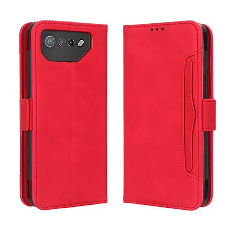 Handytasche Stand Schutzhülle Flip Leder Hülle BY3 für Asus ROG Phone 7 Pro Rot