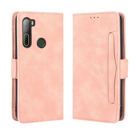 Handytasche Stand Schutzhülle Flip Leder Hülle BY3 für HTC U20 5G Rosa