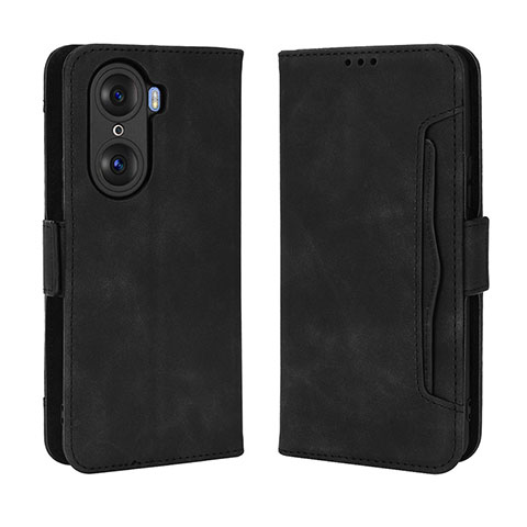 Handytasche Stand Schutzhülle Flip Leder Hülle BY3 für Huawei Honor 60 Pro 5G Schwarz