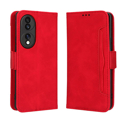 Handytasche Stand Schutzhülle Flip Leder Hülle BY3 für Huawei Honor 70 5G Rot