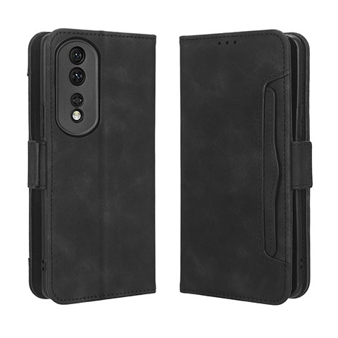 Handytasche Stand Schutzhülle Flip Leder Hülle BY3 für Huawei Honor 80 Pro 5G Schwarz