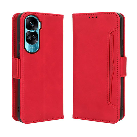 Handytasche Stand Schutzhülle Flip Leder Hülle BY3 für Huawei Honor 90 Lite 5G Rot