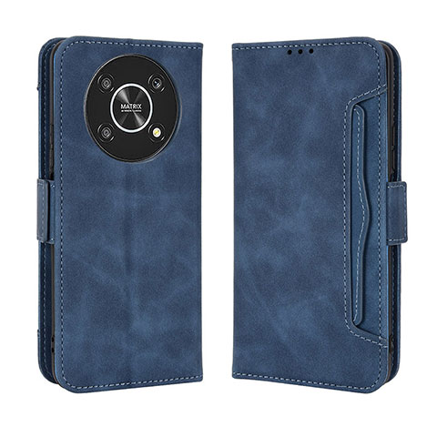 Handytasche Stand Schutzhülle Flip Leder Hülle BY3 für Huawei Honor X9 5G Blau