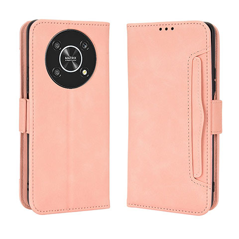 Handytasche Stand Schutzhülle Flip Leder Hülle BY3 für Huawei Honor X9 5G Rosa