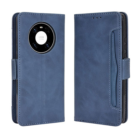 Handytasche Stand Schutzhülle Flip Leder Hülle BY3 für Huawei Mate 40 Blau