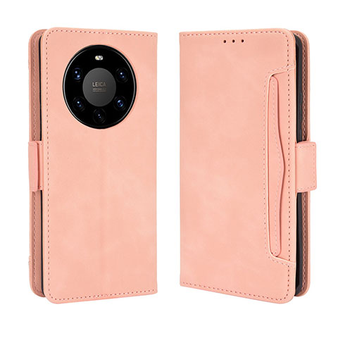 Handytasche Stand Schutzhülle Flip Leder Hülle BY3 für Huawei Mate 40 Pro+ Plus Rosa