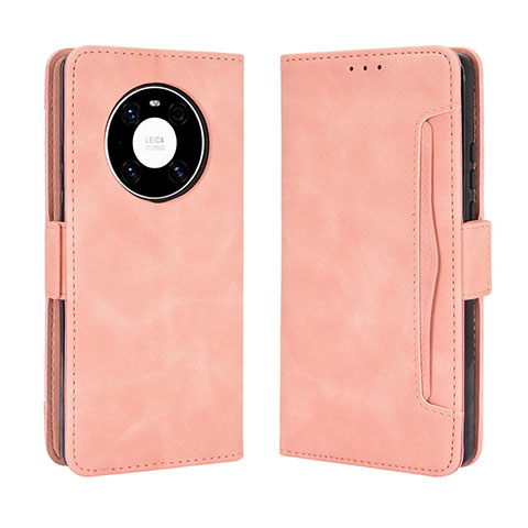 Handytasche Stand Schutzhülle Flip Leder Hülle BY3 für Huawei Mate 40 Rosa