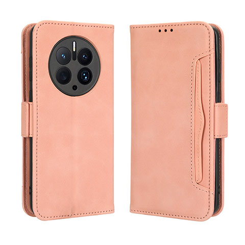 Handytasche Stand Schutzhülle Flip Leder Hülle BY3 für Huawei Mate 50 Pro Rosa