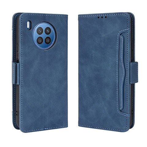 Handytasche Stand Schutzhülle Flip Leder Hülle BY3 für Huawei Nova 8i Blau