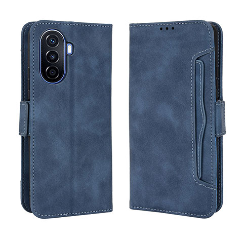 Handytasche Stand Schutzhülle Flip Leder Hülle BY3 für Huawei Nova Y70 Plus Blau