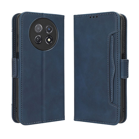 Handytasche Stand Schutzhülle Flip Leder Hülle BY3 für Huawei Nova Y91 Blau