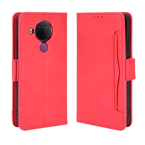 Handytasche Stand Schutzhülle Flip Leder Hülle BY3 für Nokia 5.4 Rot