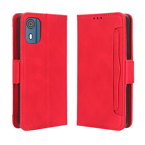 Handytasche Stand Schutzhülle Flip Leder Hülle BY3 für Nokia C02 Rot