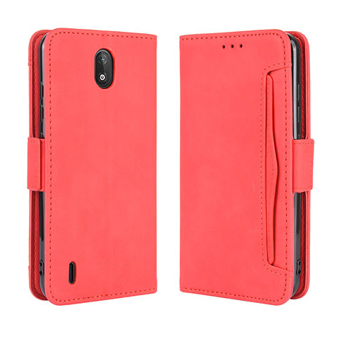 Handytasche Stand Schutzhülle Flip Leder Hülle BY3 für Nokia C2 Rot