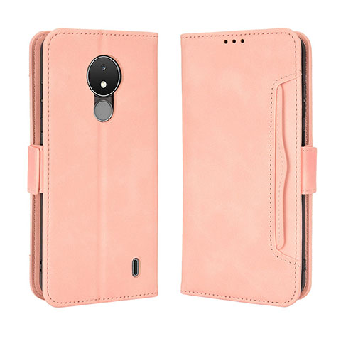 Handytasche Stand Schutzhülle Flip Leder Hülle BY3 für Nokia C21 Rosa