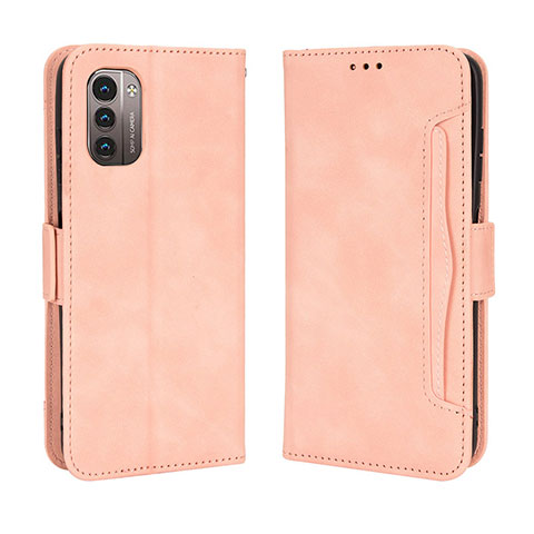 Handytasche Stand Schutzhülle Flip Leder Hülle BY3 für Nokia G11 Rosa