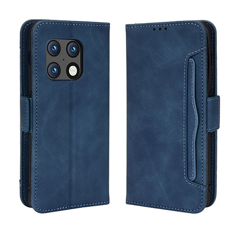 Handytasche Stand Schutzhülle Flip Leder Hülle BY3 für OnePlus 10 Pro 5G Blau