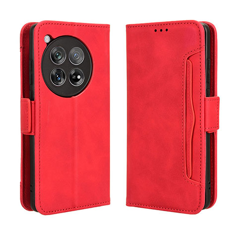 Handytasche Stand Schutzhülle Flip Leder Hülle BY3 für OnePlus 12R 5G Rot