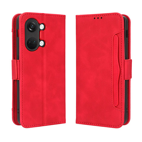 Handytasche Stand Schutzhülle Flip Leder Hülle BY3 für OnePlus Ace 2V 5G Rot