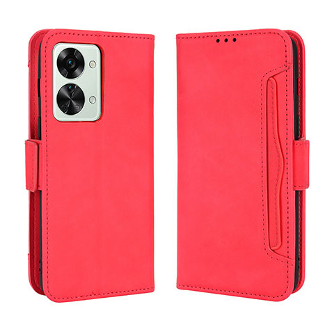 Handytasche Stand Schutzhülle Flip Leder Hülle BY3 für OnePlus Nord 2T 5G Rot