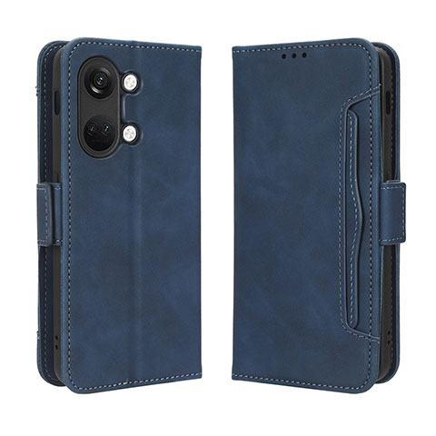 Handytasche Stand Schutzhülle Flip Leder Hülle BY3 für OnePlus Nord 3 5G Blau