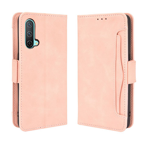 Handytasche Stand Schutzhülle Flip Leder Hülle BY3 für OnePlus Nord CE 5G Rosa