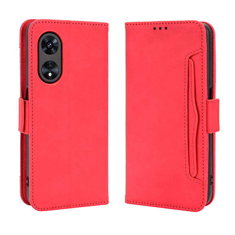 Handytasche Stand Schutzhülle Flip Leder Hülle BY3 für Oppo A97 5G Rot