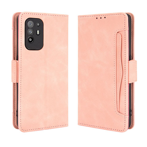 Handytasche Stand Schutzhülle Flip Leder Hülle BY3 für Oppo F19 Pro+ Plus 5G Rosa