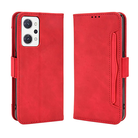 Handytasche Stand Schutzhülle Flip Leder Hülle BY3 für Oppo Reno7 A Rot