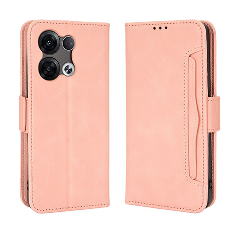 Handytasche Stand Schutzhülle Flip Leder Hülle BY3 für Oppo Reno8 5G Rosa