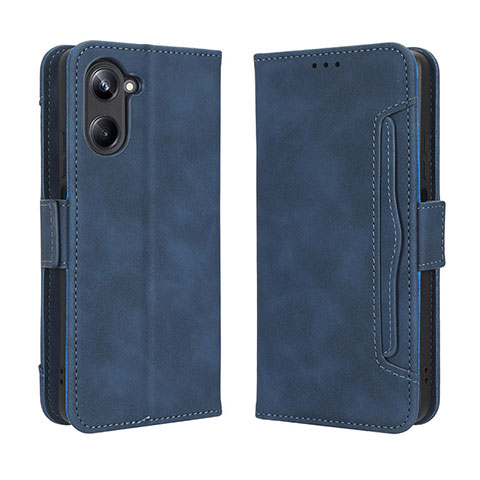 Handytasche Stand Schutzhülle Flip Leder Hülle BY3 für Realme 10 4G Blau