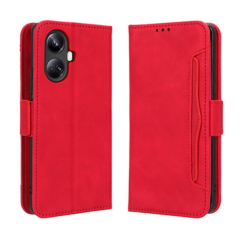 Handytasche Stand Schutzhülle Flip Leder Hülle BY3 für Realme 10 Pro+ Plus 5G Rot