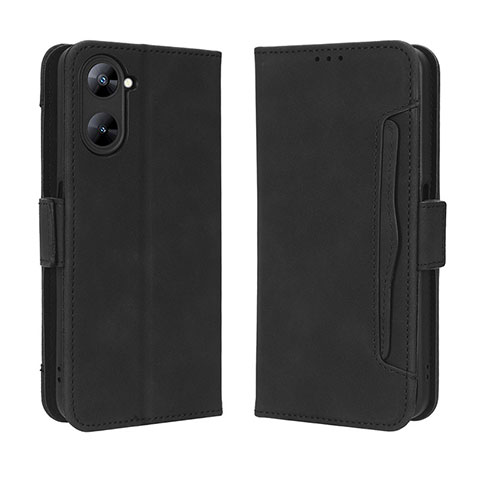 Handytasche Stand Schutzhülle Flip Leder Hülle BY3 für Realme 10S 5G Schwarz