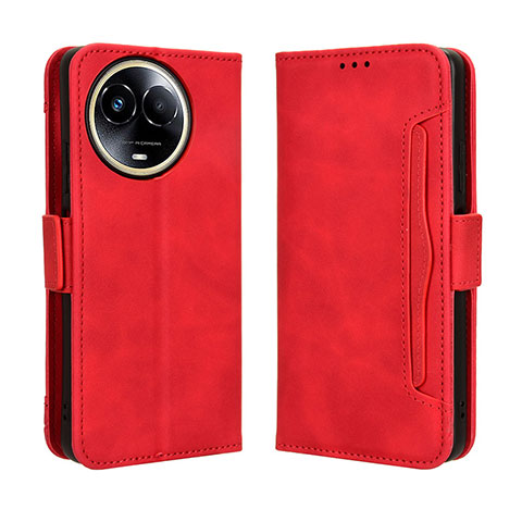 Handytasche Stand Schutzhülle Flip Leder Hülle BY3 für Realme 11 5G Rot