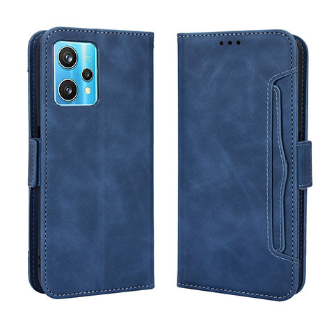 Handytasche Stand Schutzhülle Flip Leder Hülle BY3 für Realme 9 4G Blau