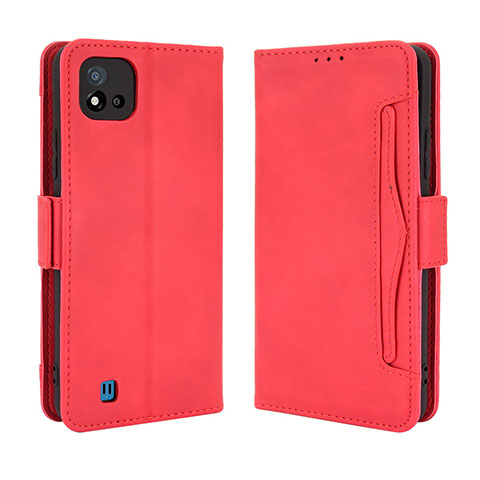 Handytasche Stand Schutzhülle Flip Leder Hülle BY3 für Realme C20 Rot