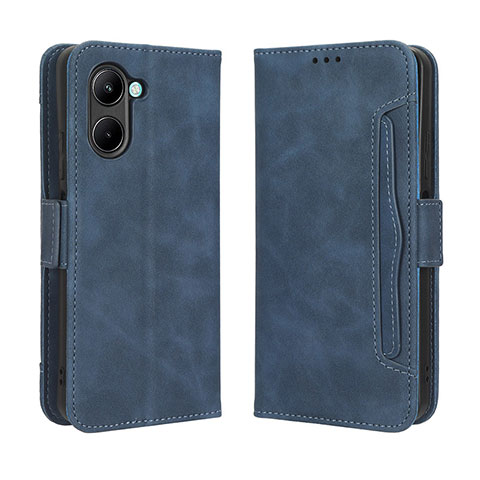 Handytasche Stand Schutzhülle Flip Leder Hülle BY3 für Realme C33 (2023) Blau