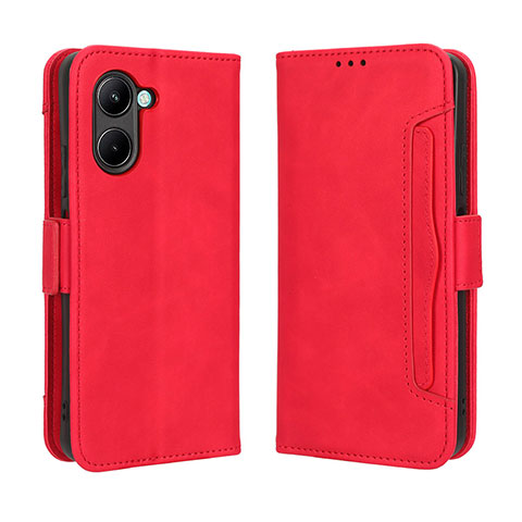 Handytasche Stand Schutzhülle Flip Leder Hülle BY3 für Realme C33 (2023) Rot