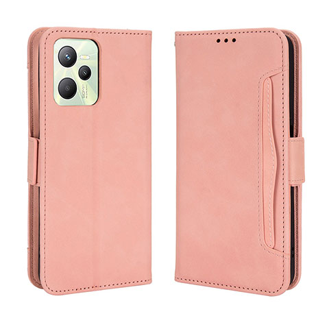 Handytasche Stand Schutzhülle Flip Leder Hülle BY3 für Realme C35 Rosa