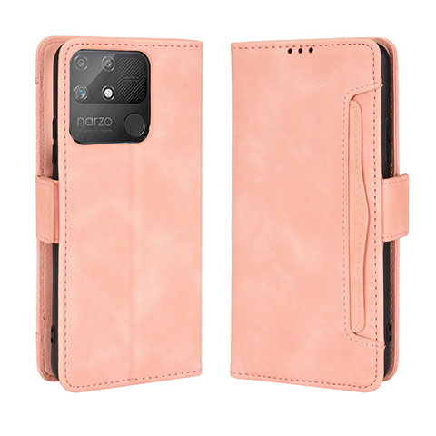 Handytasche Stand Schutzhülle Flip Leder Hülle BY3 für Realme Narzo 50A Rosa